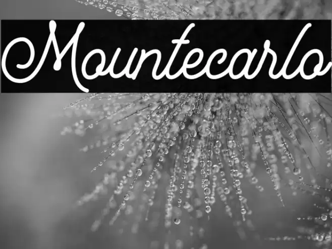 Mountecarlo Font examples