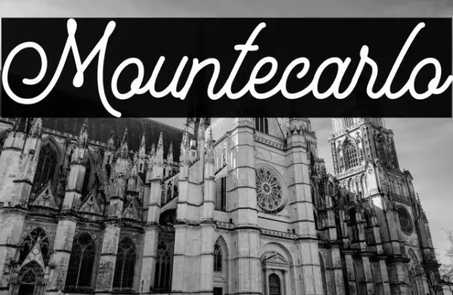 Mountecarlo Font examples