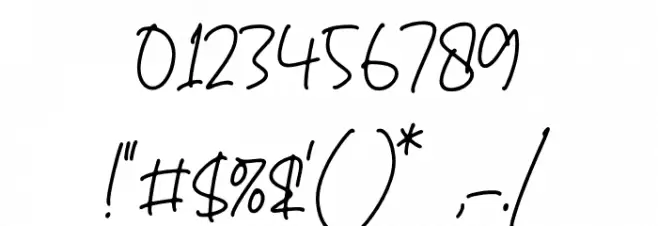 Mountey Kalinas Font OTHER CHARS