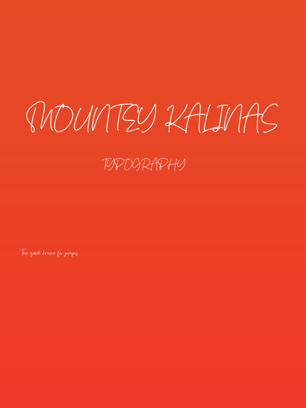 Mountey Kalinas Poster