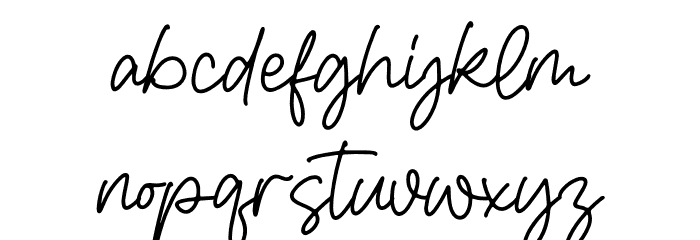 Mountey Kalinas Font LOWERCASE