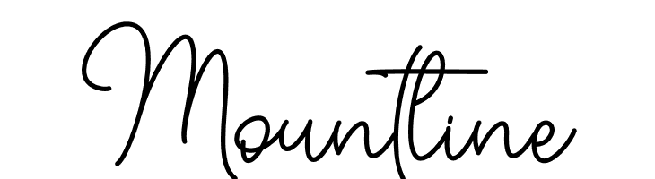 Mountline  font caratteri gratis