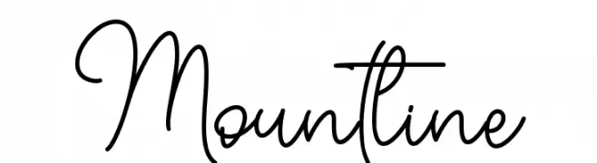 Mountline  Frei Schriftart Herunterladen