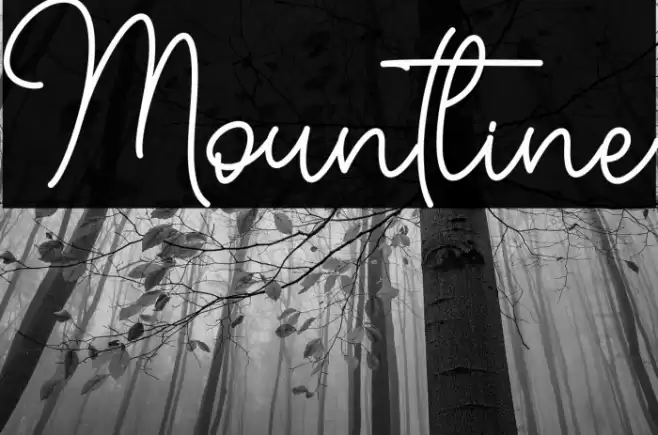 Mountline Font examples