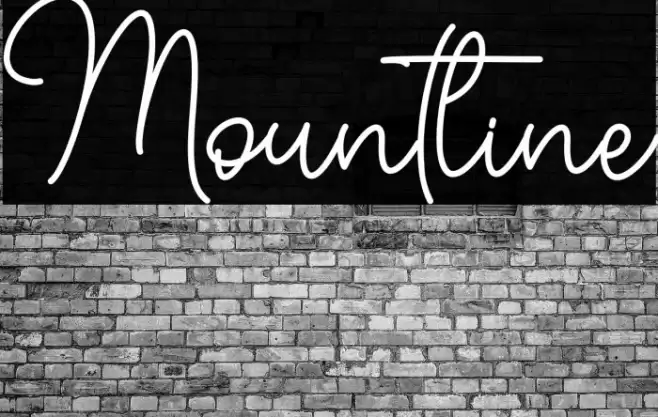 Mountline Font examples
