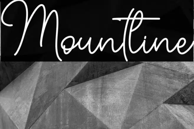 Mountline Font examples