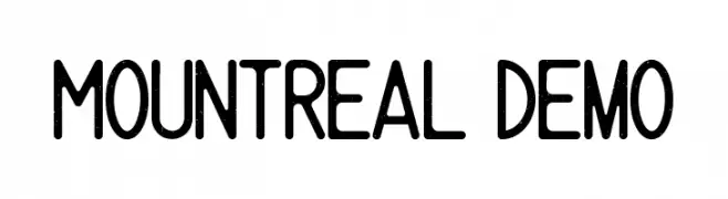 Mountreal Demo  baixar fontes gratis