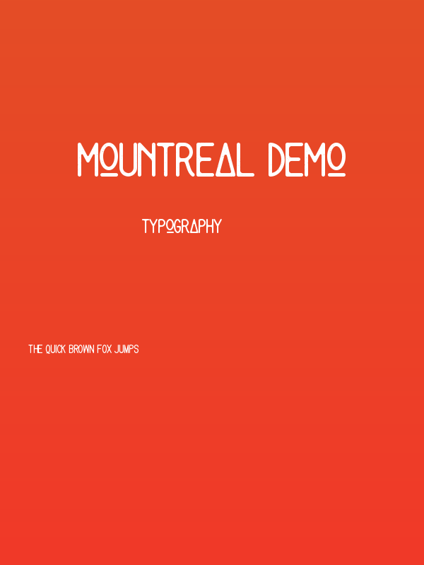 Mountreal Demo Poster