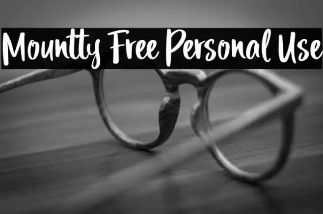 Mountty Free Personal Use Font examples