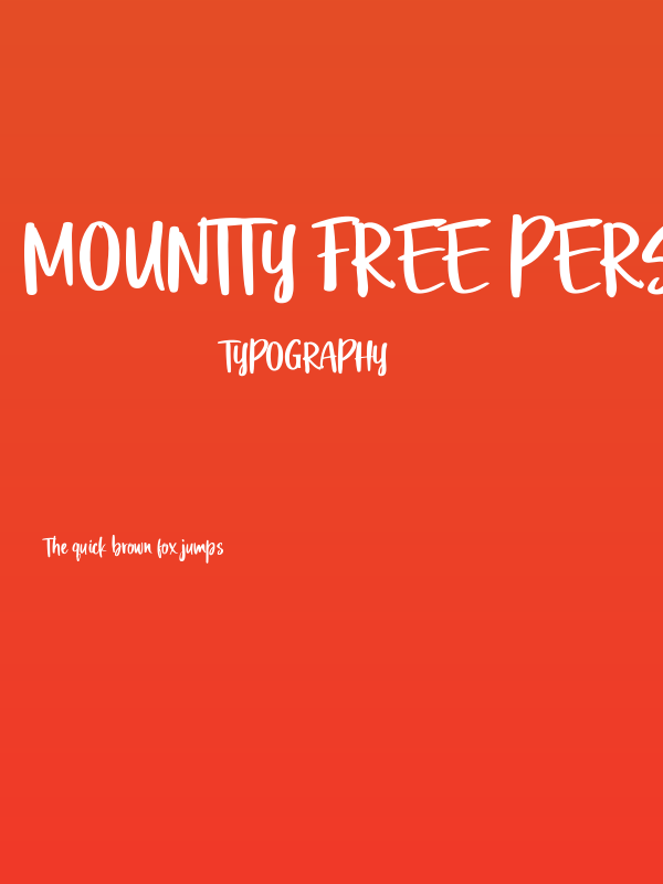 Mountty Free Personal Use Poster