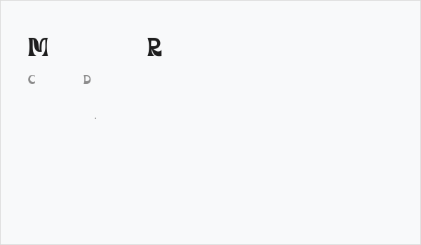 Mourghan Regular Business Card