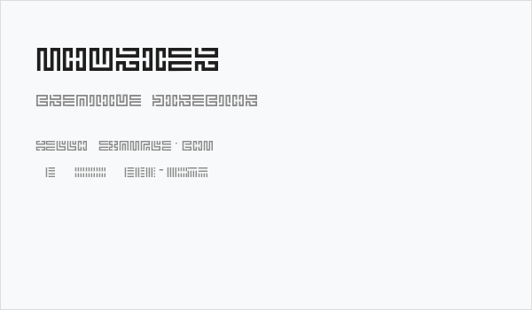 Mourier Business Card