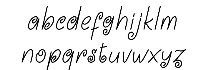 Mourint Font LOWERCASE