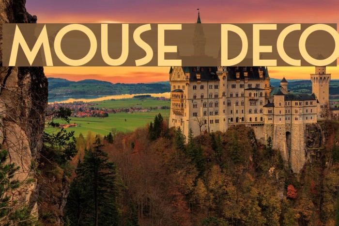 Mouse Deco Font examples