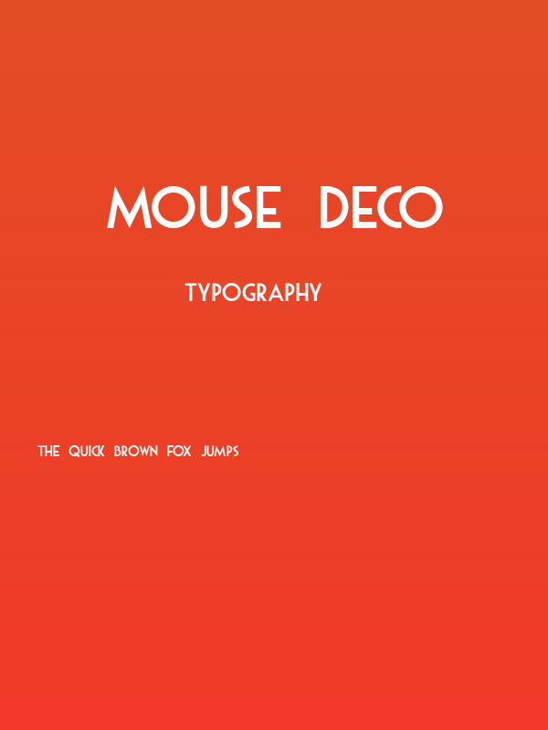 Mouse Deco Poster