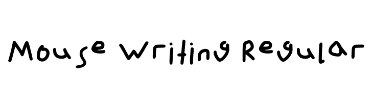 Mouse Writing Regular  font caratteri gratis