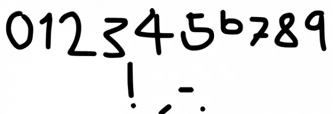 Mouse Writing Regular Font OTHER CHARS