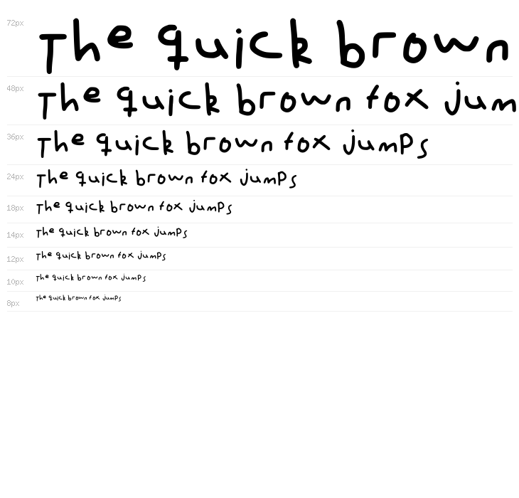 Mouse Writing Regular Waterfall