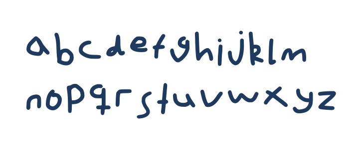 Mouse Writing Regular Lowercase
