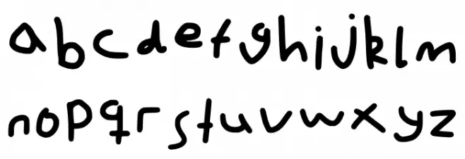 Mouse Writing Regular 字体 小写