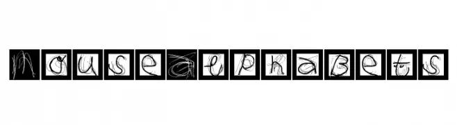MouseAlphabets  font caratteri gratis