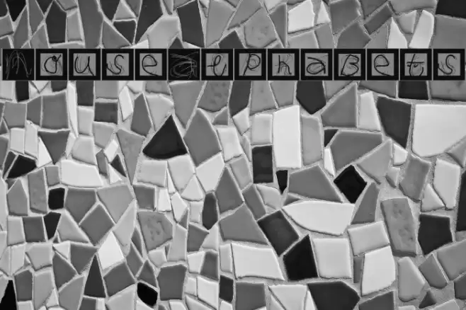 MouseAlphabets Font examples