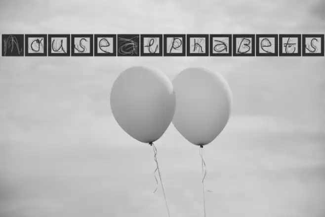 MouseAlphabets Font examples