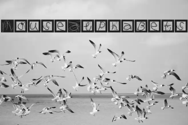 MouseAlphabets Font examples