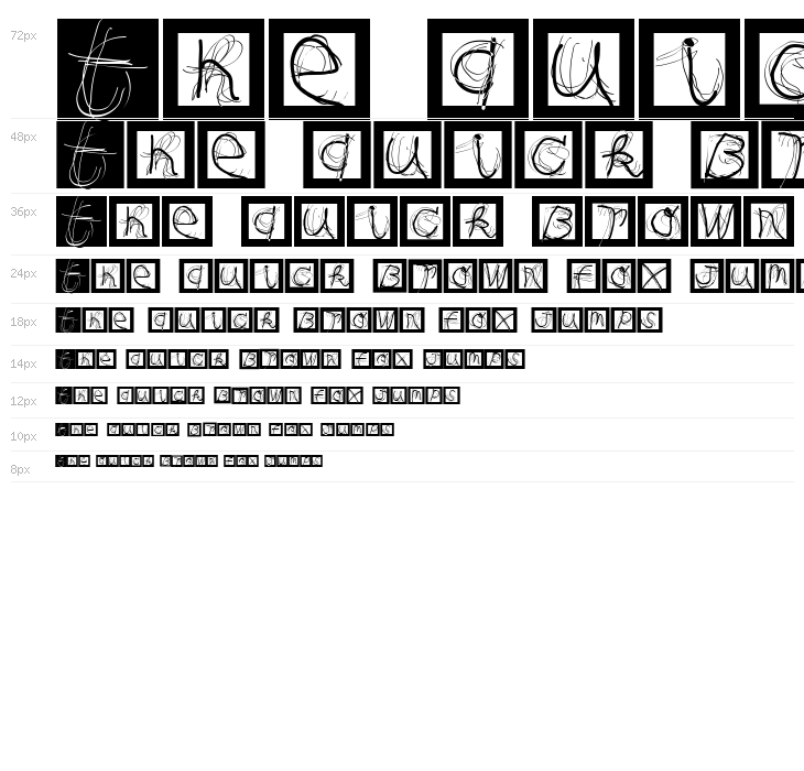 MouseAlphabets Waterfall