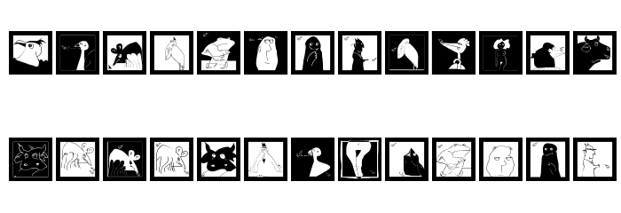 MouseArt Font LOWERCASE