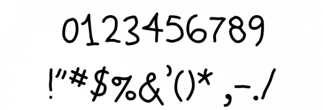 MouseCuts Medium Font OTHER CHARS