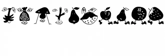 MouseFruitFaces Font OTHER CHARS
