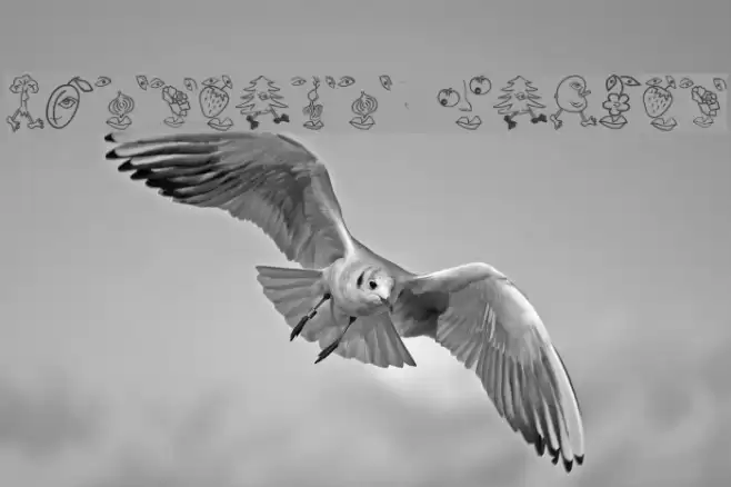 MouseFruitFaces Font examples