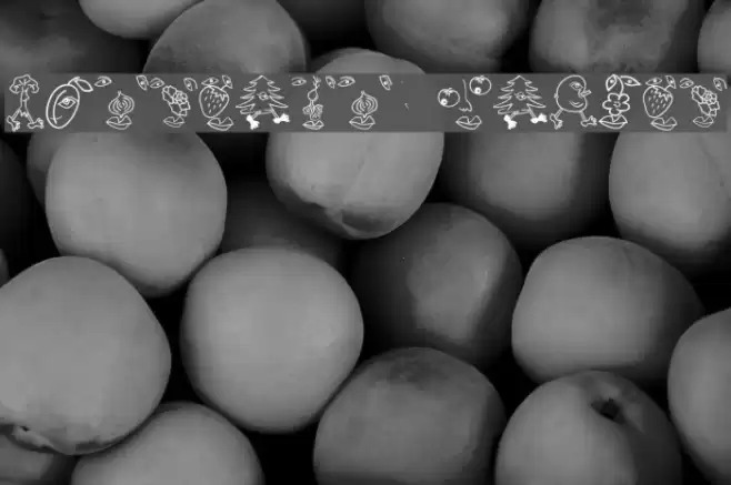 MouseFruitFaces Font examples