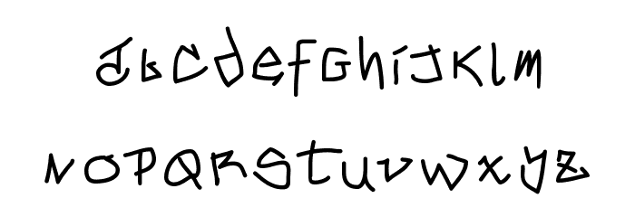 MouseGrafitty Font LOWERCASE