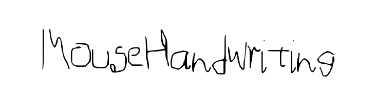 MouseHandwriting  Free Fonts Download