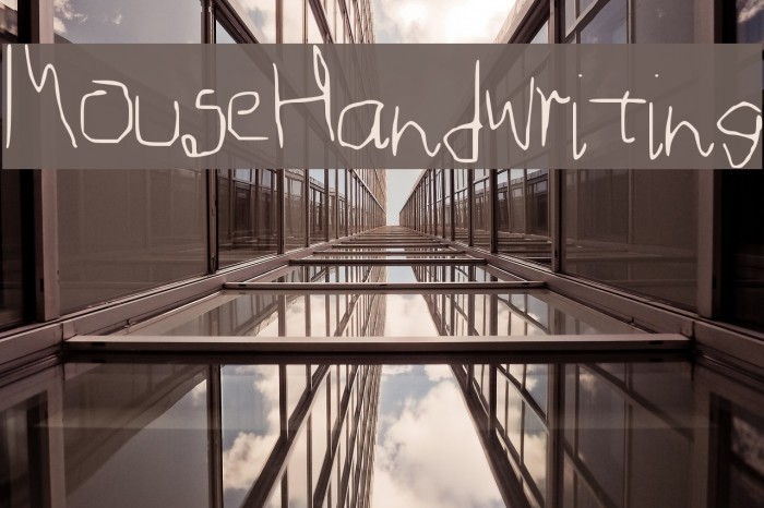 MouseHandwriting Font examples