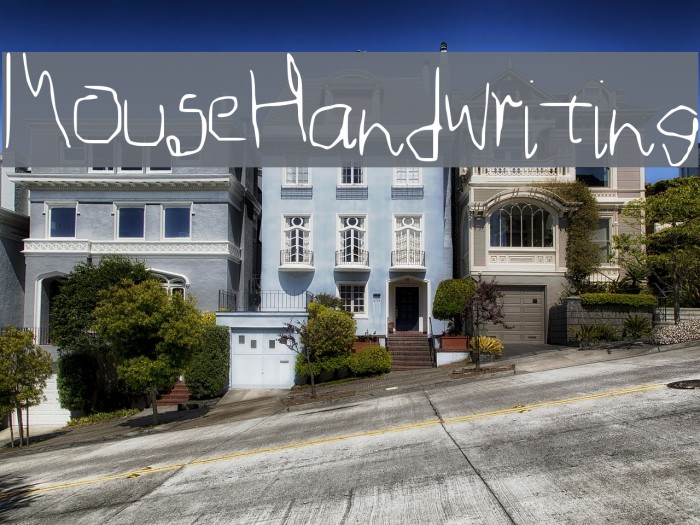 MouseHandwriting Font examples