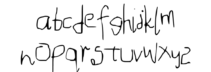 MouseHandwriting Font LOWERCASE