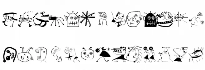 MouseLearnMiro Font Litere mari
