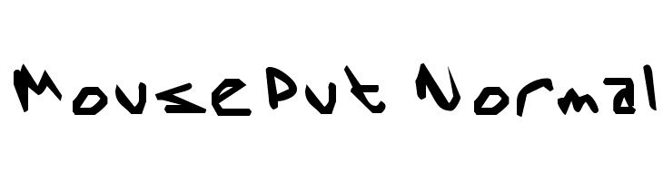 MousePut Normal  Frei Schriftart Herunterladen