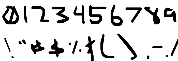 MousePut Normal Font OTHER CHARS