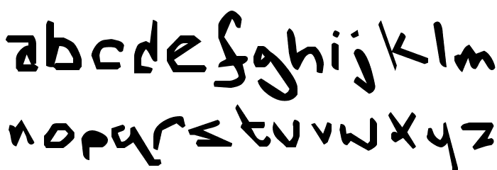 MousePut Normal Font LOWERCASE