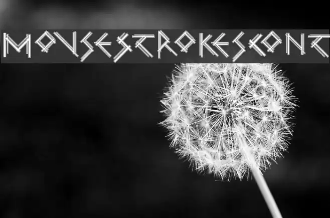 MouseStrokesCont Font examples