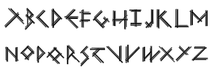 MouseStrokesCont Font LOWERCASE