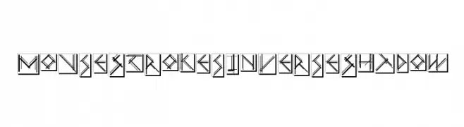 MouseStrokesInverseShadow  Frei Schriftart Herunterladen
