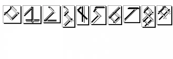 MouseStrokesInverseShadow Font OTHER CHARS