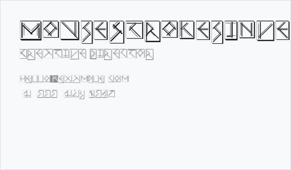 MouseStrokesInverseShadow Business Card