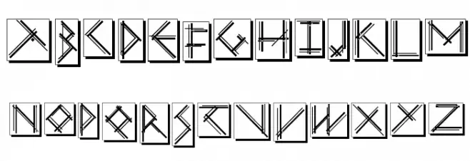 MouseStrokesInverseShadow 字体 小写
