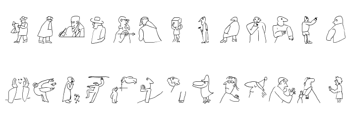 MouseToonsTwo Font LOWERCASE